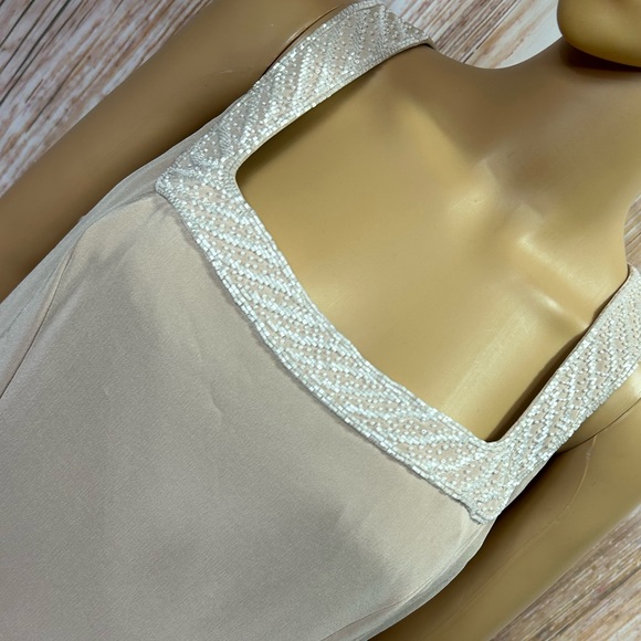 Montage Vintage Beaded Square Neckline Evening Gown - Picture 2 of 8